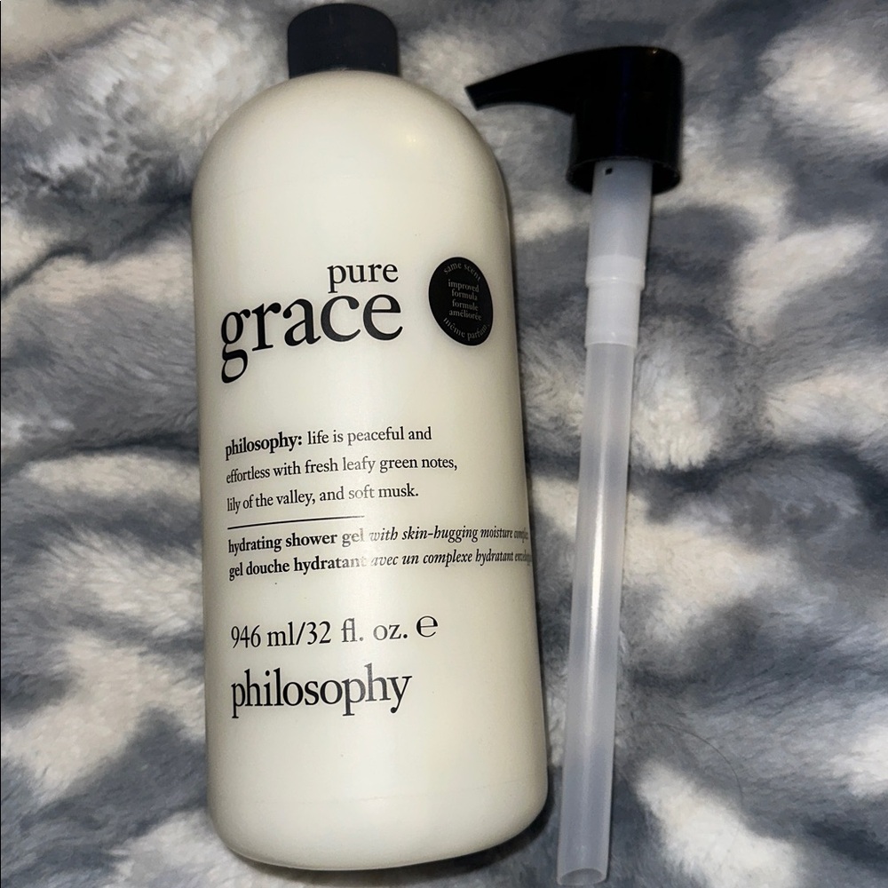 Philosophy Pure Grace Hydrating Shower Gel - Brand New 32floz Jumbo W/Pump